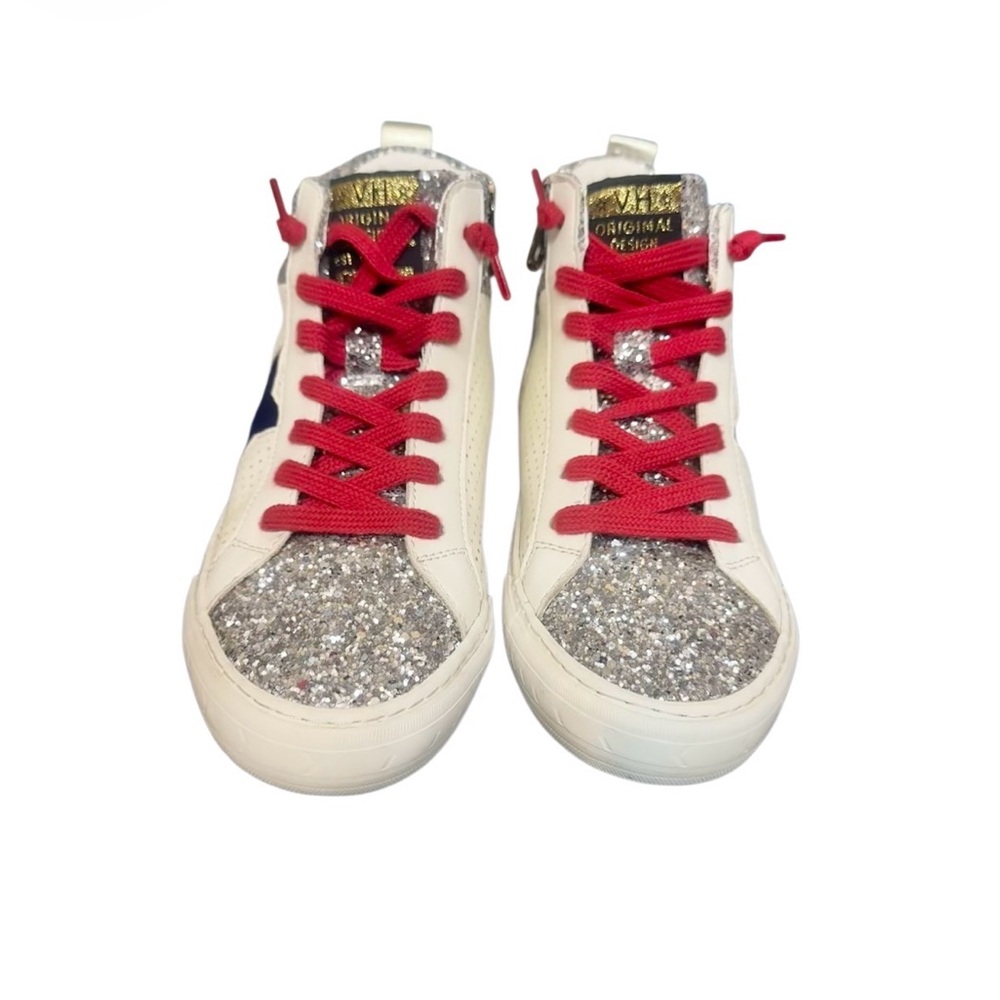 Wrn2X VINTAGE HAVANA Lester sneakers glitter tennis shoes women’s size 7.5 - Picture 9 of 17
